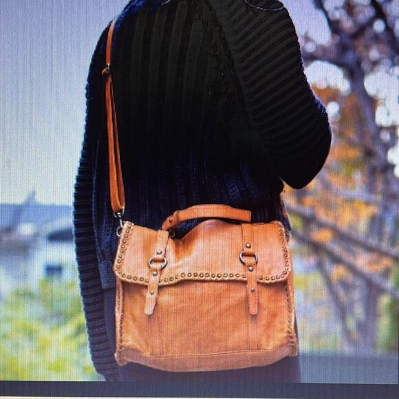 *Rare* Bed Stu Leather AMBITIOUS Messenger/Satchel/Crossbody Bag, Black DD, EUC - Picture 13 of 13